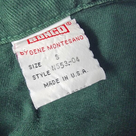 Vintage Bongo Womens Small Green Denim Vest By Gene Montesano Casual Outdoors - Picture 4 of 9